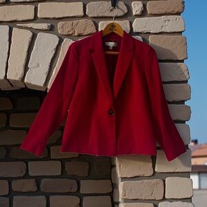 Kasper Vibrant Red Women's Blazer ✨NWOT✨